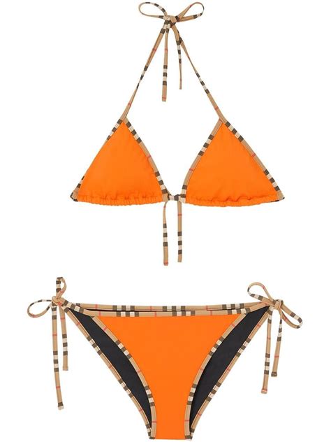 burberry womens lingerie|Burberry orange bikini.